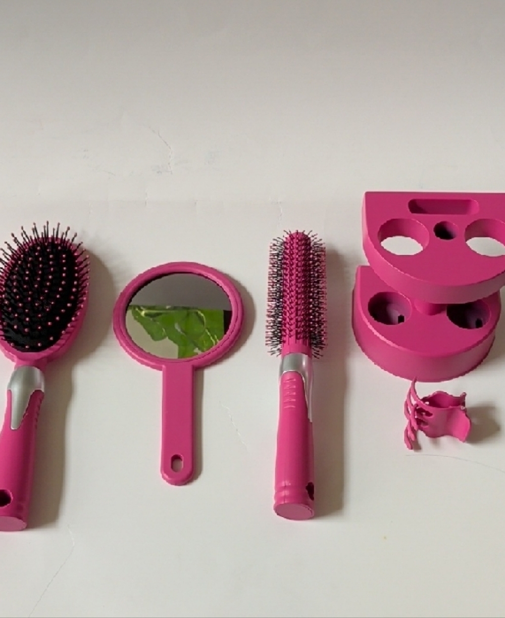 NWT Professional Pink 5-Piece Women’s Hair Brush Set - Picture 2 of 8